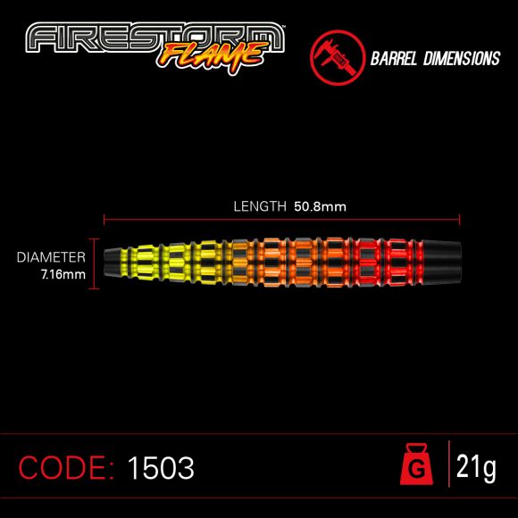 Firestorm Flame 21 gram 90% Tungsten alloy