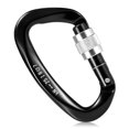 thumbnail image 1 of 25KN Screw Locking Gate Carabiner Heavy Duty D-shape Buckle Pack D-ring Carabiner Climbing Rappelling Canyoning Hammock Locking Clip, 1 of 7