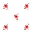 thumbnail image 3 of pitrice 1/2/3/5 Maille Fascinator Femmes Coiffe Prom Maquillage Nuptiale Scène Réglable Performance Photo Coiffe Fille Bande de Cheveux Rouge 5PCS, 3 of 6
