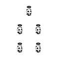 thumbnail image 2 of ZheElen Easy To Wall Decals Wide Application In Any Setting Decoration Effect Light Switch Stickers Dark Wall Stickers 007 5Set, 2 of 6