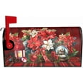 thumbnail image 3 of Merry Christmas Magnetic Winter Flowers Mailbox Cover - Standard Size 18 X 21 - Holiday Decorative for Home & Garden, 3 of 6