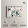 thumbnail image 2 of Dreamer Blue Serenity Pair Shadowbox Print Modern Wall Decor Set by Art Remedy, Blonde Frame, 24 x 36, 2 of 6