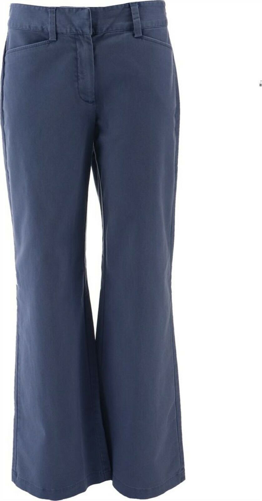Lands' End Wide Leg Chino Pant Washed 