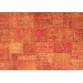 thumbnail image 1 of Ahgly Company Indoor Rectangle Patchwork Orange Transitional Area Rugs, 6' x 9', 1 of 1
