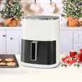 thumbnail image 6 of Air Fryer 6 Quart with Clear Viewing Window, 12-in-1 Functions, Touch Control, Temperature Control, and Nonstick Basket in Beige, 6 of 7