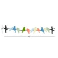 thumbnail image 3 of DecMode Multi Colored Metal Indoor Outdoor Bird Wall Decor, 3 of 9