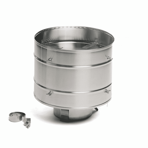 Chimcare High Wind Chimney Cap - 5 in Round, Air-Cooled, Double and Triple Wall, Solid Wall, USA Made