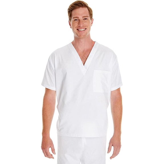 M897 Harriton Adult Restore 4.9 oz. Scrub Top White 5XL