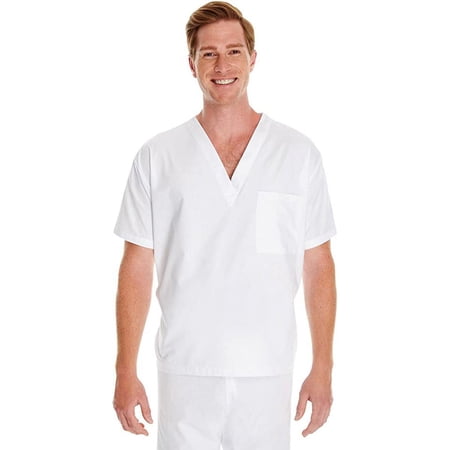 M897 Harriton Adult Restore 4.9 oz. Scrub Top White 5XL