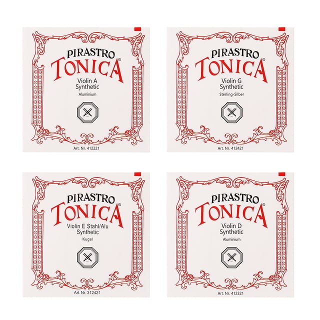 Cuerda de violín 4 piezas un juego de cuerdas de violín de aluminio y cuerdas de violín de aleación de magnesio para 4 / 4-3 / 4 accesorios de violín TOMSHOO Cuerda de violín