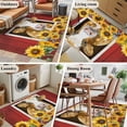 thumbnail image 6 of 3x5 Area Rugs, Cows Sunflowers Non-Skid Rubber Backing Large Rectangle Rugs - Living Room Bedroom Home Office, Spring Floral Bees Farmhouse Barn Indoor Floor Mat Carpets Washable Rug, 6 of 9