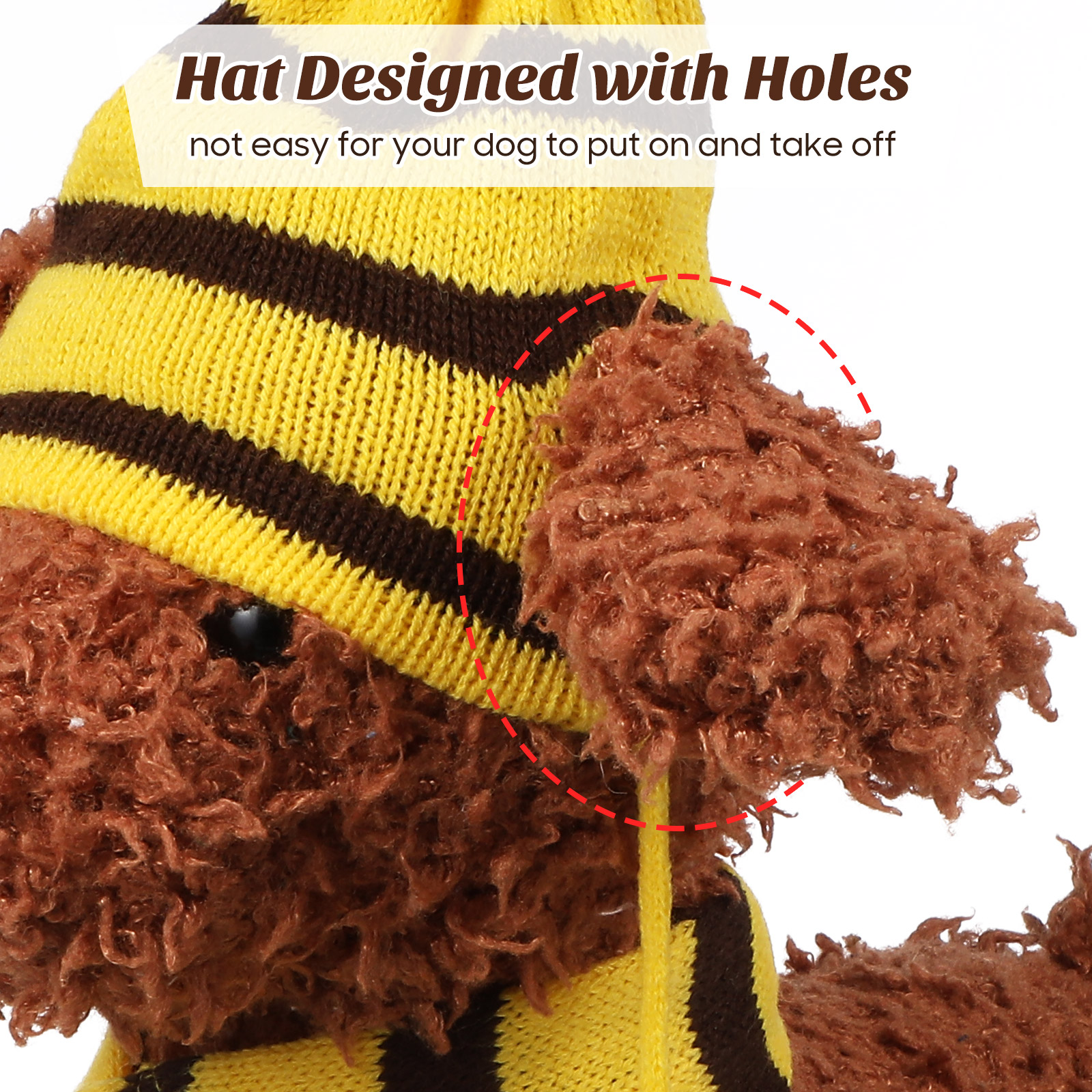LABSERRON Winter Accessories Dog Beanie Hats Knit Hat for Dog 1Set