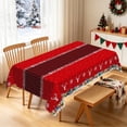 thumbnail image 5 of Nanqianyi Buffalo Plaid Snowflake Tablecloth,52"x70",Waterproof Stain Resistant Christmas Table Cover, 5 of 7