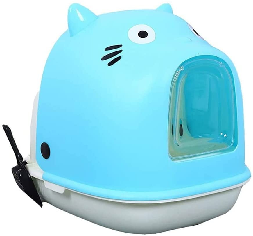 Large Cat Litter Box Top with Scoop Hooded Toilet Charcoal Filter Cat