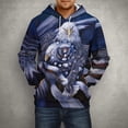 thumbnail image 5 of Sudadera con capucha con estampado 3D de águila y halcón para hombre, sudadera informal de talla grande, sudadera de manga larga, ropa de calle para hombre, 5 of 5
