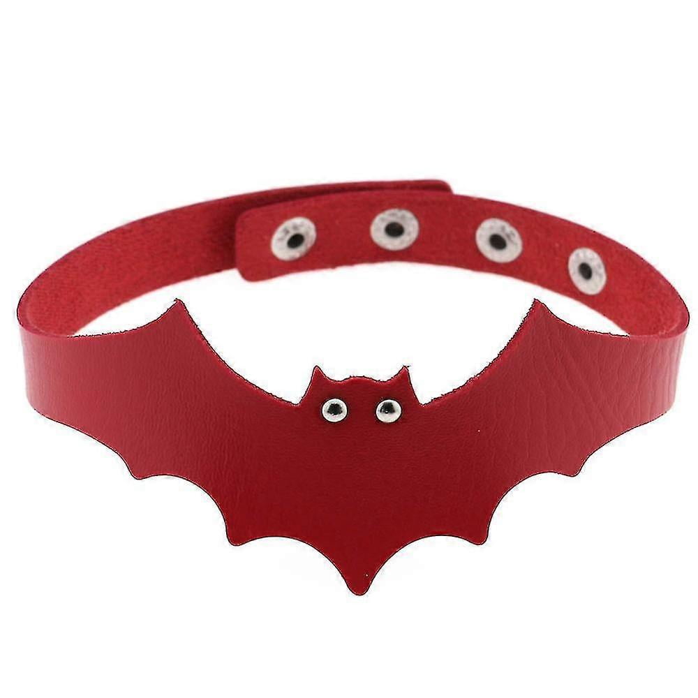 Pu Leather Bat Wing Collar, Collar Strap Clavicle Necklace-26