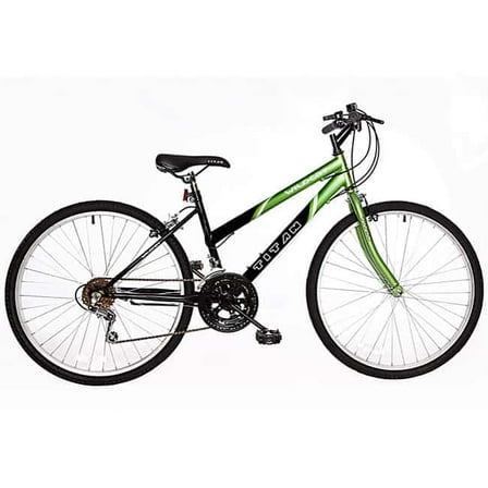 Titan Wildcat 18-Speed Women's Mountain Bike, Lime Green & Black