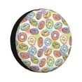 thumbnail image 1 of Fotbe Glazed Donuts Funda de Llanta de Repuesto con Estampado, Engrosada, Ajuste Universal para Jeep, Remolque, RV, SUV, Camión-16 inch, 1 of 6