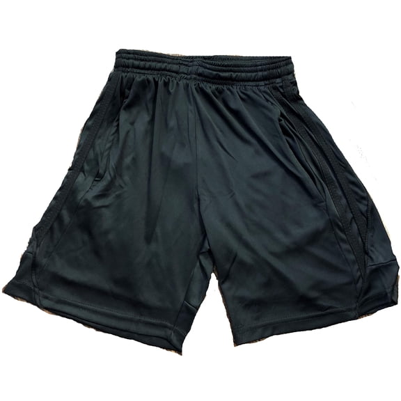 At The Buzzer Boys Athletic Shorts 77729-BB-18-20 (Boys 18-20, Black)