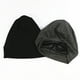 thumbnail image 2 of Gorro de dormir para mujer con borde ancho y forro de satén modal, cómodo y ligero, ideal para uso nocturno o actividades al aire libre, disponible en negro y gris., 2 of 6