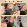 thumbnail image 4 of Uxcell Hair Strings for Braids (100m 1/8 Inch) - Metallic Hair Braiding String Band Hair Wrap String Dreadlock Braiding Rope, for Hair Braiding Twist, Dark Purple, 4 of 7