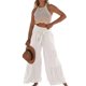 thumbnail image 4 of Pantalones Con Dobladillo Con Volantes, Pantalones Largos Con Volantes Corbata De Moda Para Citas ANGGREK Otros, 4 of 5