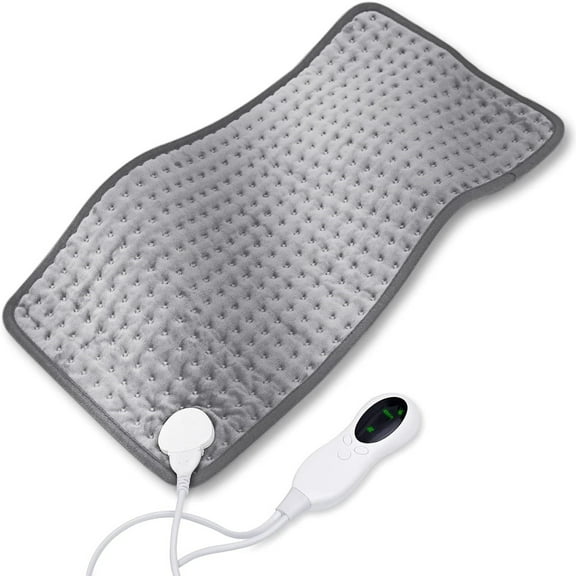 Soft Heat Pad 12x24in, Electric Blanket, Overheating Protection, 10 Heating Setting, Auto-Off, Washable