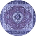 thumbnail image 1 of Ahgly Company Indoor Round Persian Blue Traditional Area Rugs, 7' Round, 1 of 4