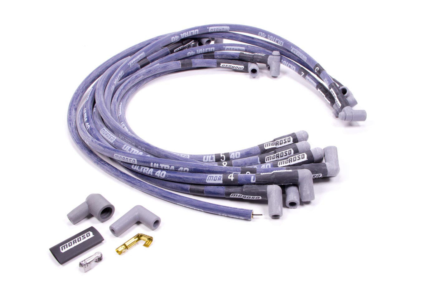 Moroso 73821 Ultra 40 Black Plug Wire Set 