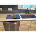 thumbnail image 3 of Black and Tan Full Coat Yorkshire Terrier USA American Dish Drying Mat 14 in x 21 in, 3 of 5