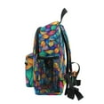 thumbnail image 4 of FORMRS School Backpack with Front Zippered Pocket 12" Student Travel Daypack, Vibrant Art Leaves Pattern, 4 of 6
