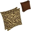 Nature's Wild Cocoa and Stripes Reversible Throw Pillow 2-pack