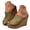 AG, variant on Slip on Wedge Sandals for Women Wooden Heel Dress Shoes Open Toe High Top Casual Slides Ladies Outdoor Vacation Shoe Size 9.5 Brown