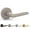 Satin Nickel, variant on Mega Handles Ralph Dummy Door Lever Set, Zinc Alloy, Non-Turning Interior Handle, Matte Black Finish, 2 Pack
