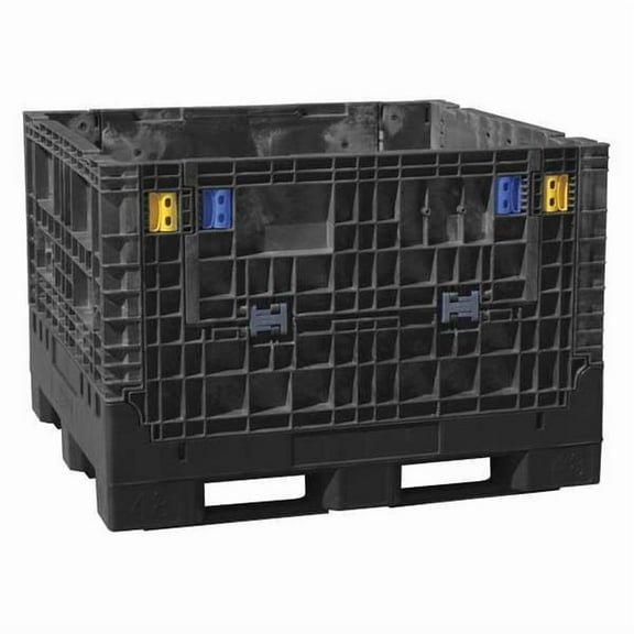 Buckhorn CollaspeBulkContainer,48inL,45inW,Black BN4845412010000