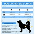 thumbnail image 2 of Dog Diapers for females Reusable Washable Doggie Diapers No Leak Puppy Diapers with Strong Flexible Velcro 3Pcs L, 2 of 7