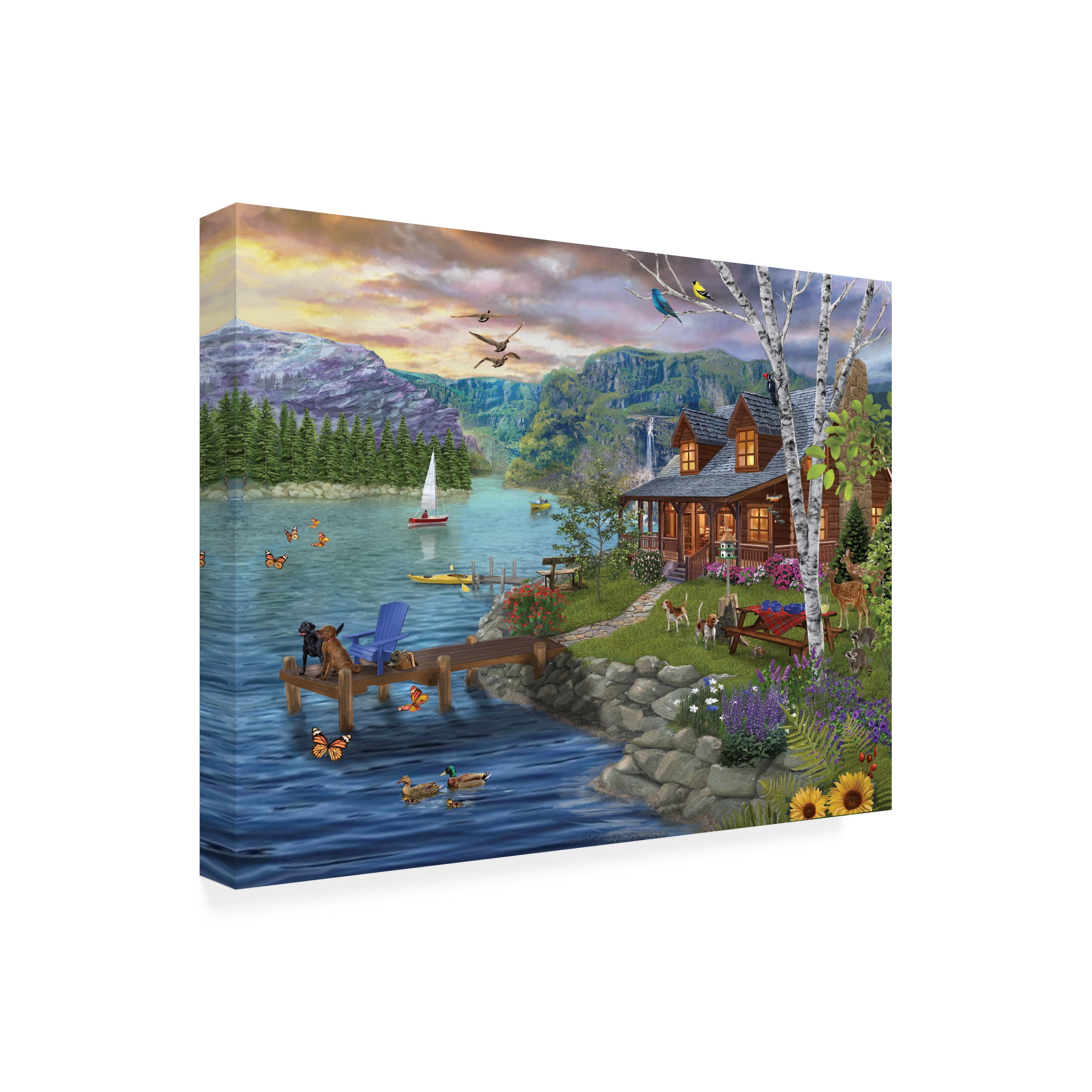 Bigelow Illustrations 'Peaceful Summer' Canvas Art