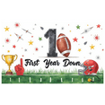 thumbnail image 6 of Football Theme Party Decoration First Year Down Banner Trophy Design Celebration Helmet for Birthday Party Kids Event Decoration, 6 of 7