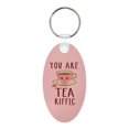 thumbnail image 3 of ThisWear Kawaii Teacup Punny You Are Tea-Riffic 2-Pack Aluminum Oval Keychain, 3 of 3