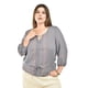 thumbnail image 1 of Blusa Boho con bordado etnico Roman Fashion /Tallas Extras, 223 (Gris) gris 38, 1 of 6
