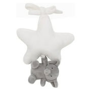 Child of Mine by Carter's Plush Elephant Musical Pull Toy, Grey and White