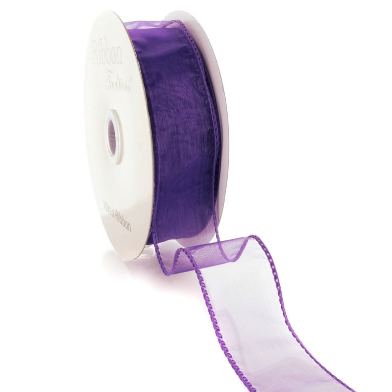 Ribbon Traditions 1.5 Wired Sheer Organza Ribbon