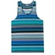 thumbnail image 4 of Camiseta sin mangas de cuello redondo para hombre, cuello redondo ahuecado, estilo playero informal de verano, holgada, sin mangas, a rayas, cuello redondo, sin mangas, para hombre, 4 of 4