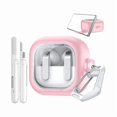 thumbnail image 1 of Chenchen Clear Case for Galaxy Buds 4 & Galaxy Buds 4 Pro (2026) with Secure Lock, TPU Hard Shell Transparent Cover for Samsung Buds 4 Pro with Phone Stand Function, Cleaning Kit & Keychain, Pink, 1 of 1