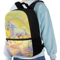 thumbnail image 4 of Jeiento Running Horse Backpack for Girls 8-12 12-14 School Bags Yellow Primary Middle School Bookbag Rucksack for Kids Boys 17inch Laptop Backpacks Elementary Schoolbag Daypack, 4 of 6