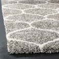 thumbnail image 4 of SAFAVIEH Hudson Arline Plush Geometric Shag Runner Rug, Grey/Ivory, 2'3" x 16', 4 of 9