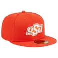 thumbnail image 3 of Men's New Era Orange Oklahoma State Cowboys 59FIFTY Fitted Hat, 3 of 6