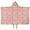 Pink Cow Milk, variant on White Cow Black Spot Couple Pattern Hooded Bath Towel,50"x30" for Ages 3 To 12 Kids, Quick Dry Lightweight Soft Microfiber Hood Beach Towel Cover Up for Kids