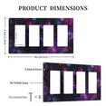 thumbnail image 3 of Neon Cat Switch Cover Decorative Wall Plate / 4-Gang 4-Decor / Standard Size 4.5x8 in, 3 of 5