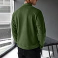 thumbnail image 5 of SEROYE Mens Faux Suede Jacket Zip Up Lapel Collared Solid Long Sleeve Casual Business Outerwear for Spring Fall (M, Army Green), 5 of 7